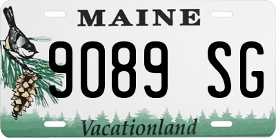ME license plate 9089SG