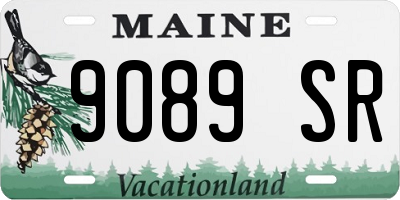 ME license plate 9089SR