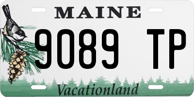 ME license plate 9089TP