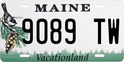 ME license plate 9089TW