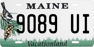 ME license plate 9089UI