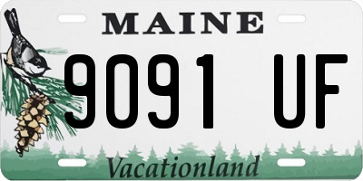 ME license plate 9091UF