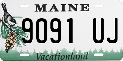 ME license plate 9091UJ