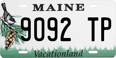 ME license plate 9092TP