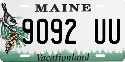 ME license plate 9092UU