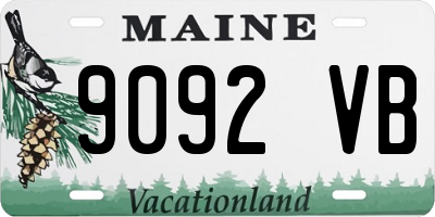 ME license plate 9092VB
