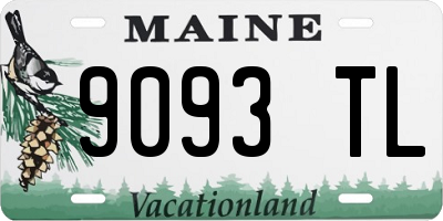 ME license plate 9093TL