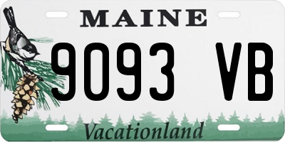 ME license plate 9093VB
