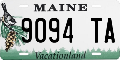 ME license plate 9094TA