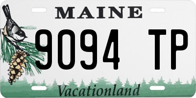 ME license plate 9094TP