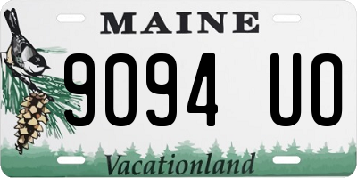 ME license plate 9094UO
