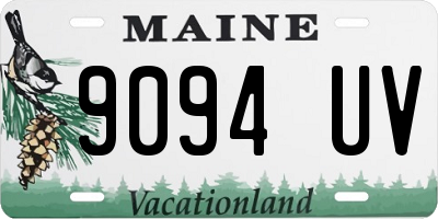 ME license plate 9094UV