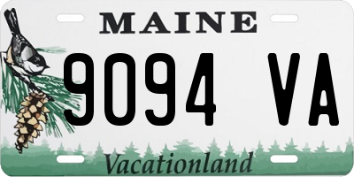 ME license plate 9094VA