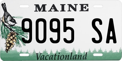 ME license plate 9095SA