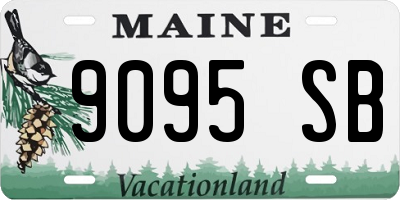 ME license plate 9095SB