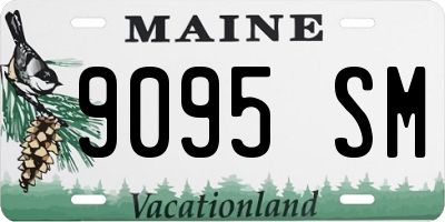 ME license plate 9095SM