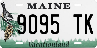 ME license plate 9095TK