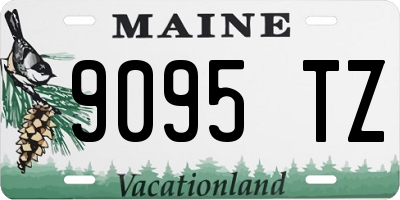 ME license plate 9095TZ