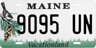 ME license plate 9095UN