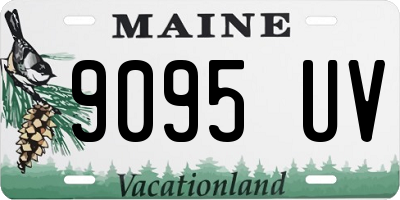 ME license plate 9095UV