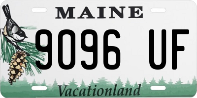 ME license plate 9096UF