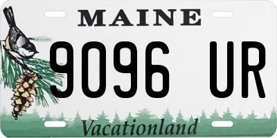 ME license plate 9096UR