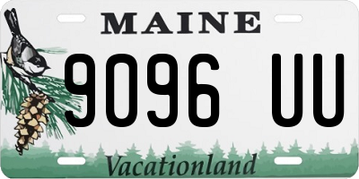 ME license plate 9096UU