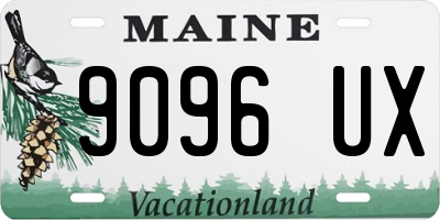 ME license plate 9096UX