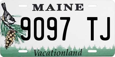 ME license plate 9097TJ