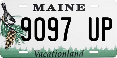 ME license plate 9097UP