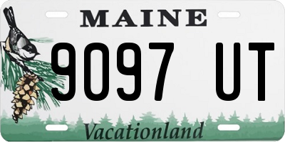 ME license plate 9097UT