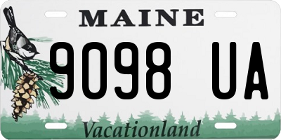 ME license plate 9098UA