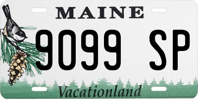ME license plate 9099SP