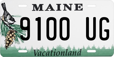 ME license plate 9100UG