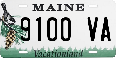 ME license plate 9100VA