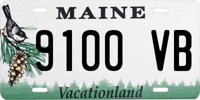 ME license plate 9100VB