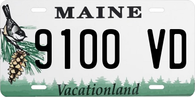 ME license plate 9100VD