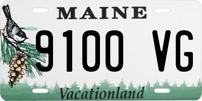 ME license plate 9100VG