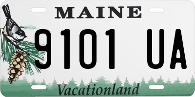 ME license plate 9101UA
