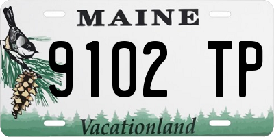 ME license plate 9102TP