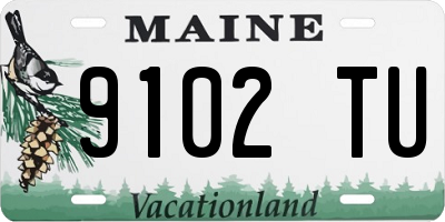 ME license plate 9102TU