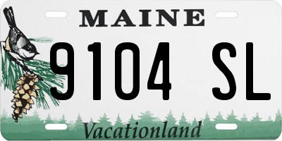 ME license plate 9104SL