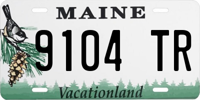 ME license plate 9104TR