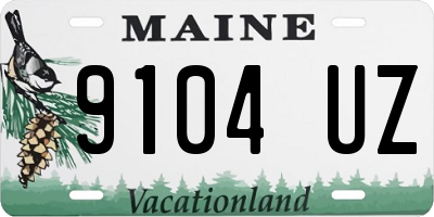 ME license plate 9104UZ