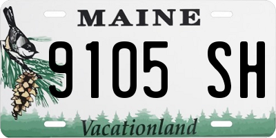 ME license plate 9105SH