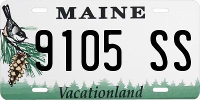 ME license plate 9105SS
