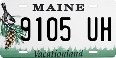 ME license plate 9105UH