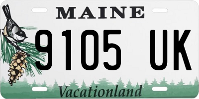 ME license plate 9105UK