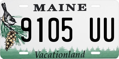 ME license plate 9105UU