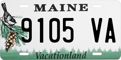 ME license plate 9105VA